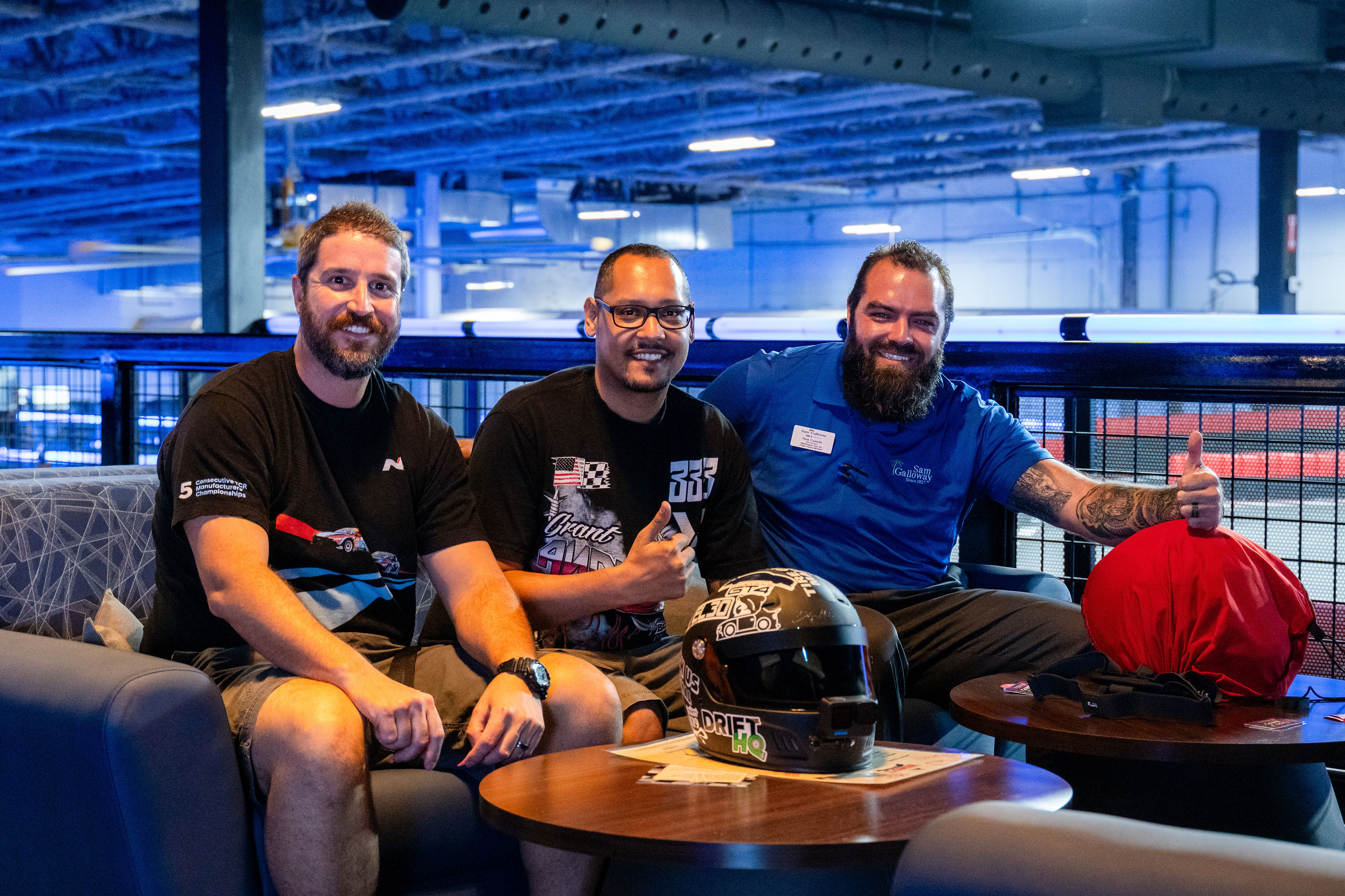 Group kart racing at FastTrax