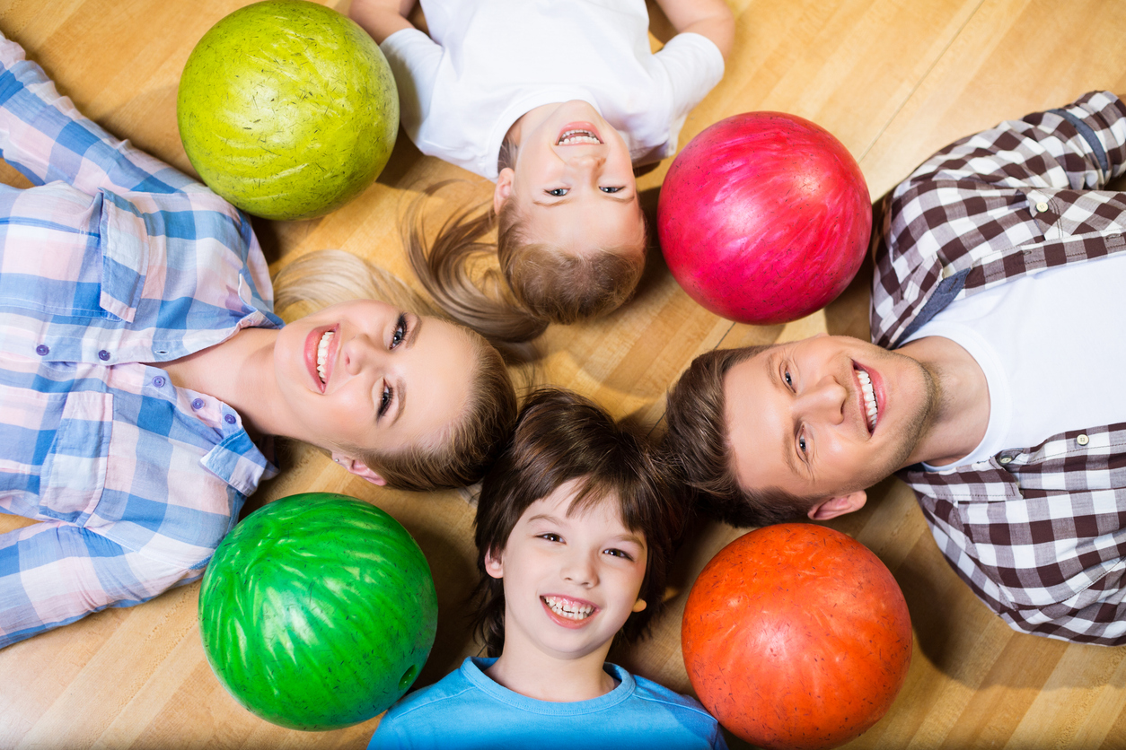 Family bowling birthday party